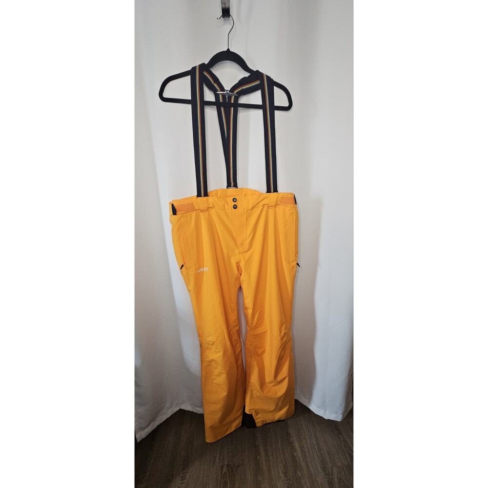 HALTI DrymaxX Ski Pants Mens Size XXL Removable Straps Adjustable Waist Orange
